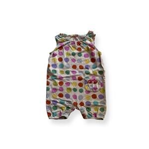 Baby Boden colorful polka dot romper